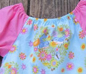 Peasant top for little girl size 3