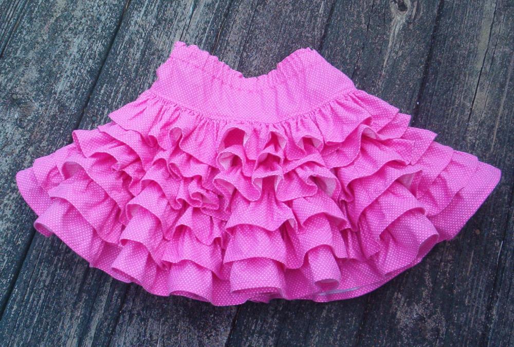 Little Girls Layered Ruffled Skirt Size 2 To 3 on Luulla